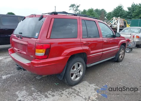 2004 Jeep Grand Cherokee Overland z USA, uszkodzony, nr VIN 1J8GW68J44C343629